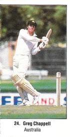 1987 Sunday Times 200 Years Of Cricket Stickers #24 Greg Chappell Front