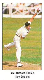 1987 Sunday Times 200 Years Of Cricket Stickers #25 Richard Hadlee Front