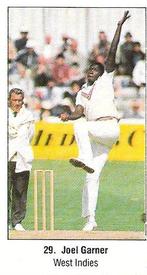 1987 Sunday Times 200 Years Of Cricket Stickers #29 Joel Garner Front