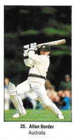 1987 Sunday Times 200 Years Of Cricket Stickers #35 Allan Border Front