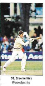 1987 Sunday Times 200 Years Of Cricket Stickers #38 Graeme Hick Front