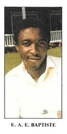 1986 Kent County Cricket Club Cricketers #4 Eldine Baptiste Front