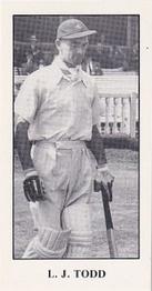 1986 Kent County Cricket Club Cricketers #43 Leslie Todd Front