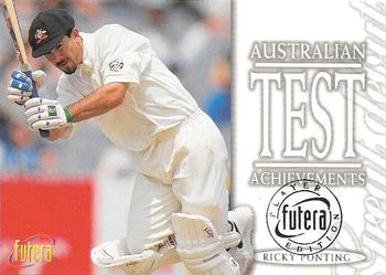 1996 Futera The Decider - Test Achievements Player Edition #23 Ricky Ponting Front