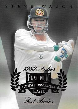 1996 Futera The Decider - Steve Waugh Platinum Player #SW4 Steve Waugh Front