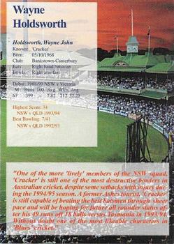 1995-96 New South Wales Blues Cricket #NNO Wayne Holdsworth Back