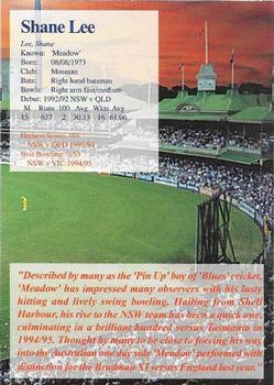 1995-96 New South Wales Blues Cricket #NNO Shane Lee Back