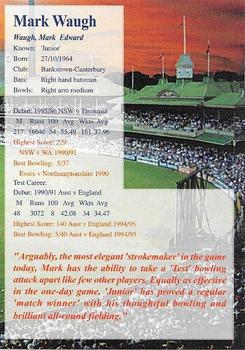 1995-96 New South Wales Blues Cricket #NNO Mark Waugh Back