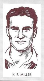 1992 County Print Services 1950's Test Cricketers #5 Keith Miller Front