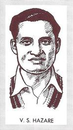 1992 County Print Services 1950's Test Cricketers #8 Vijay Hazare Front