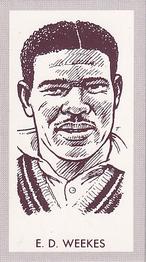 1992 County Print Services 1950's Test Cricketers #13 Everton Weekes Front