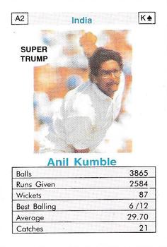 1996 Surana Top Trump ODI Cricket Bowlers #A2 Anil Kumble Front
