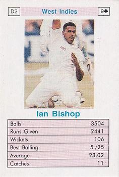 1996 Surana Top Trump ODI Cricket Bowlers #D2 Ian Bishop Front