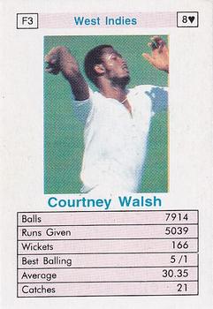 1996 Surana Top Trump ODI Cricket Bowlers #F3 Courtney Walsh Front