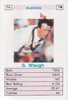 1996 Surana Top Trump ODI Cricket Bowlers #F4 Steve Waugh Front