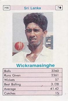1996 Surana Top Trump ODI Cricket Bowlers #H4 Pramodya Wickramasinghe Front