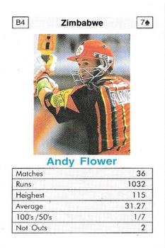 1996 Surana Top Trump ODI Cricket Batsmen #B4 Andy Flower Front