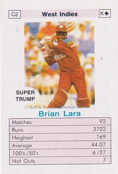 1996 Surana Top Trump ODI Cricket Batsmen #C2 Brian Lara Front