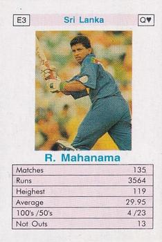 1996 Surana Top Trump ODI Cricket Batsmen #E3 Roshan Mahanama Front