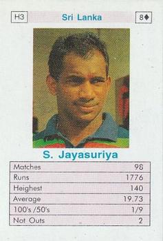 1996 Surana Top Trump ODI Cricket Batsmen #H3 Sanath Jayasuriya Front