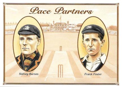 1995 County Print Services Cricket Pace Partners #2 Sidney Barnes / Frank Foster Front