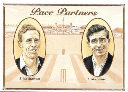 1995 County Print Services Cricket Pace Partners #5 Fred Trueman / Brian Statham Front