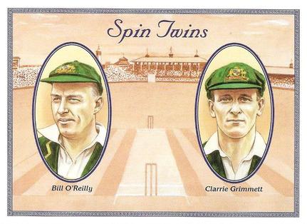 1995 County Print Services Cricket Spin Twins #3 Bill O'Reilly / Clarrie Grimmett Front