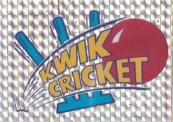 1995 Panini Cricket Stickers #2 Kwik Cricket Front
