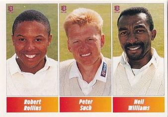 1995 Panini Cricket Stickers #21 Robert Rollins / Peter Such / Neil Williams Front