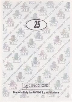 1995 Panini Cricket Stickers #25 Timothy Munton Back