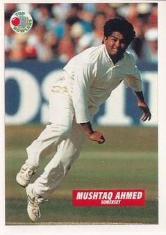 1995 Panini Cricket Stickers #27 Mustaq Ahmed Front