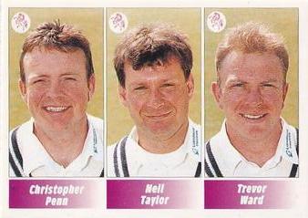 1995 Panini Cricket Stickers #65 Christopher Penn / Neil Taylor / Trevor Ward Front