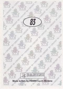 1995 Panini Cricket Stickers #83 Glen Chapple Back