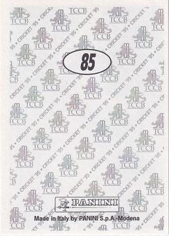 1995 Panini Cricket Stickers #85 John Crawley Back