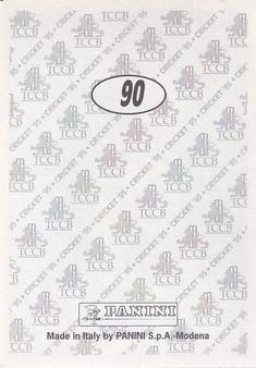 1995 Panini Cricket Stickers #90 Graeme Hick Back