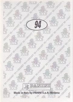 1995 Panini Cricket Stickers #94 Richard Stemp Back