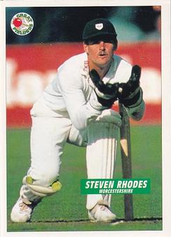 1995 Panini Cricket Stickers #127 Steven Rhodes Front