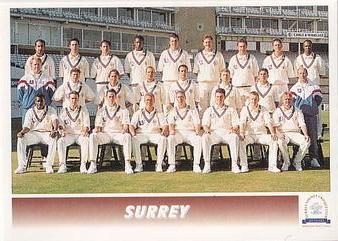1995 Panini Cricket Stickers #139 Surrey Team Photo Front