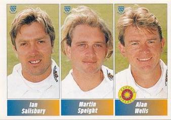 1995 Panini Cricket Stickers #145 Ian Salisbury / Martin Speight / Alan Wells Front