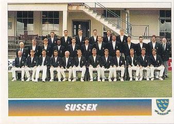 1995 Panini Cricket Stickers #146 Sussex Team Photo Front