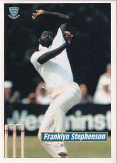 1995 Panini Cricket Stickers #147 Franklyn Stephenson Front