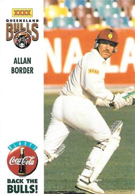 1994-95 Coca Cola Queensland Bulls Cricketers #NNO Allan Border Front