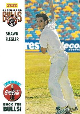 1994-95 Coca Cola Queensland Bulls Cricketers #NNO Shawn Flegler Front