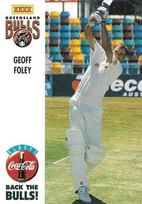 1994-95 Coca Cola Queensland Bulls Cricketers #NNO Geoff Foley Front