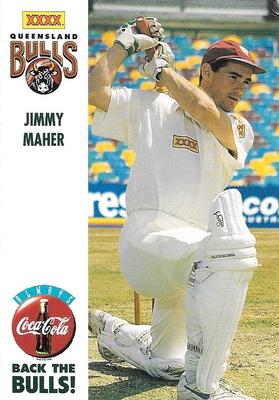 1994-95 Coca Cola Queensland Bulls Cricketers #NNO Jimmy Maher Front