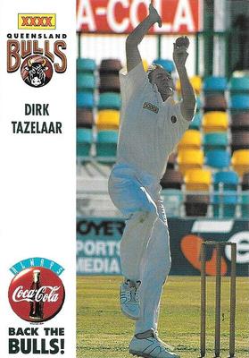 1994-95 Coca Cola Queensland Bulls Cricketers #NNO Dirk Tazelaar Front