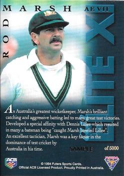 1994-95 Futera Cricket - An Elite XI Samples #AE VII Rod Marsh Back