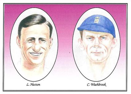 1994 County Print Services First Knock (Cricket Opening Pairs) #7 L. Hutton / C. Washbrook Front