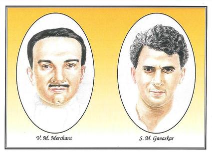 1994 County Print Services First Knock (Cricket Opening Pairs) #9 V.M. Merchant / S.M. Gavaskar Front
