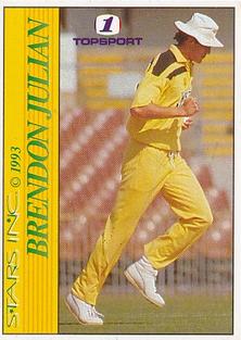 1993 Stars Topsport South Africa v Australia #NNO Brendon Julian Front